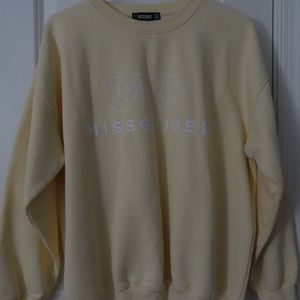 Missguided Yellow Crew Neck